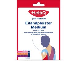 HeltiQ 8 x 10 cm - 5 - Pleisters - 5 stuks