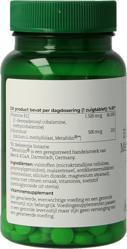 AOV 253 B12 Adenosyl- & Methylcobalamine - 60 zuigtabletten - Vitaminen - Voedingssupplement