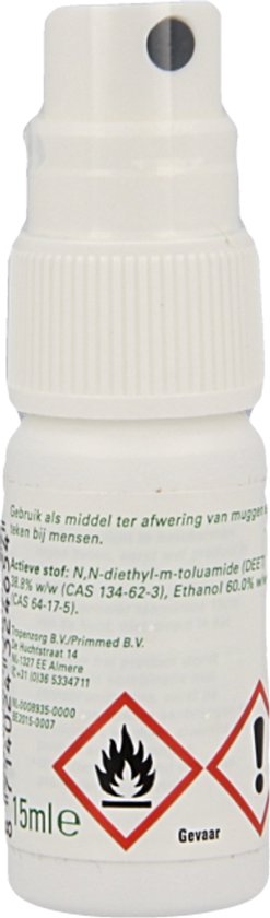 Care Plus Anti-Insect Deet 40% Spray 15 ml - mini- 2go - muggenspray