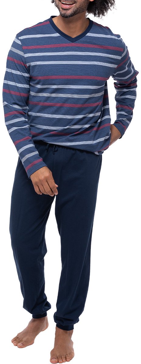 Ammann Heren pyjama Night & Home Cotton