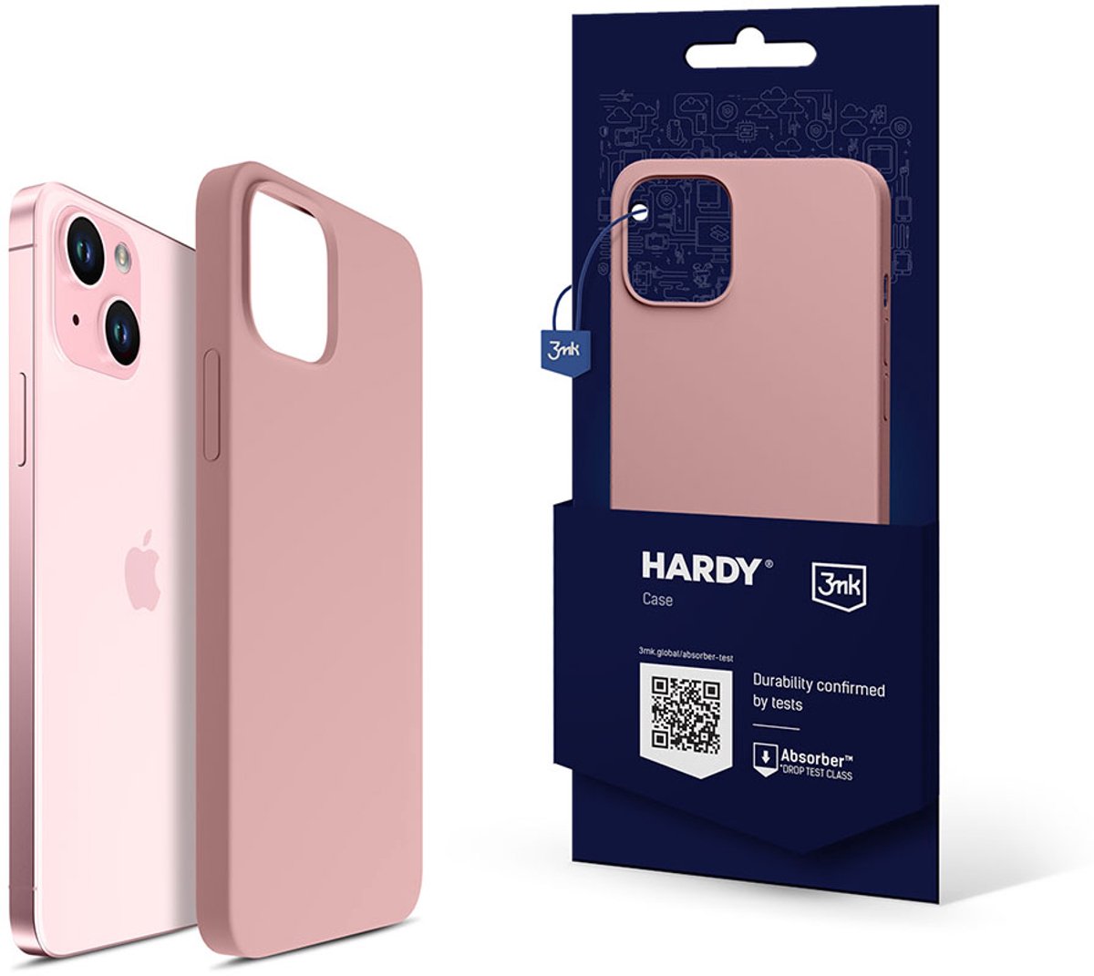3Mk Hardy Siliconen Magcase Voor Iphone 15 Plus Beschermende Anti-Kras