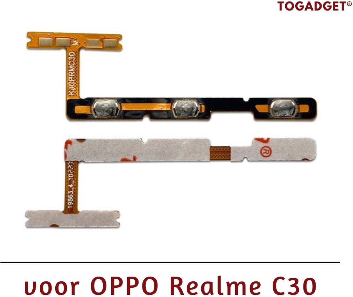 Volume- en Power Flex Kabel voor Oppo Realme C30 – Vervangingsonderdeel