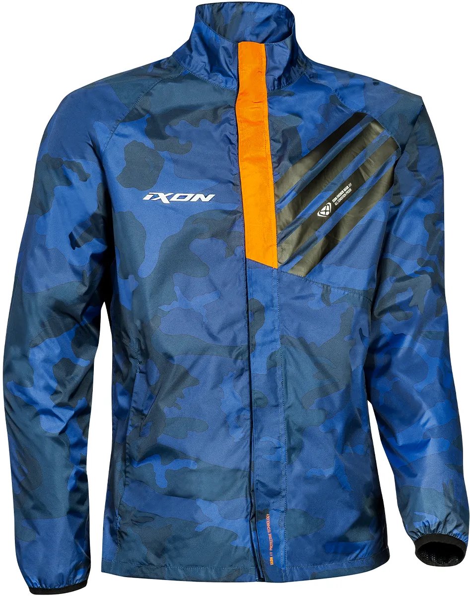 Regenjas IXON Stripe Camo blauw / oranje maat M