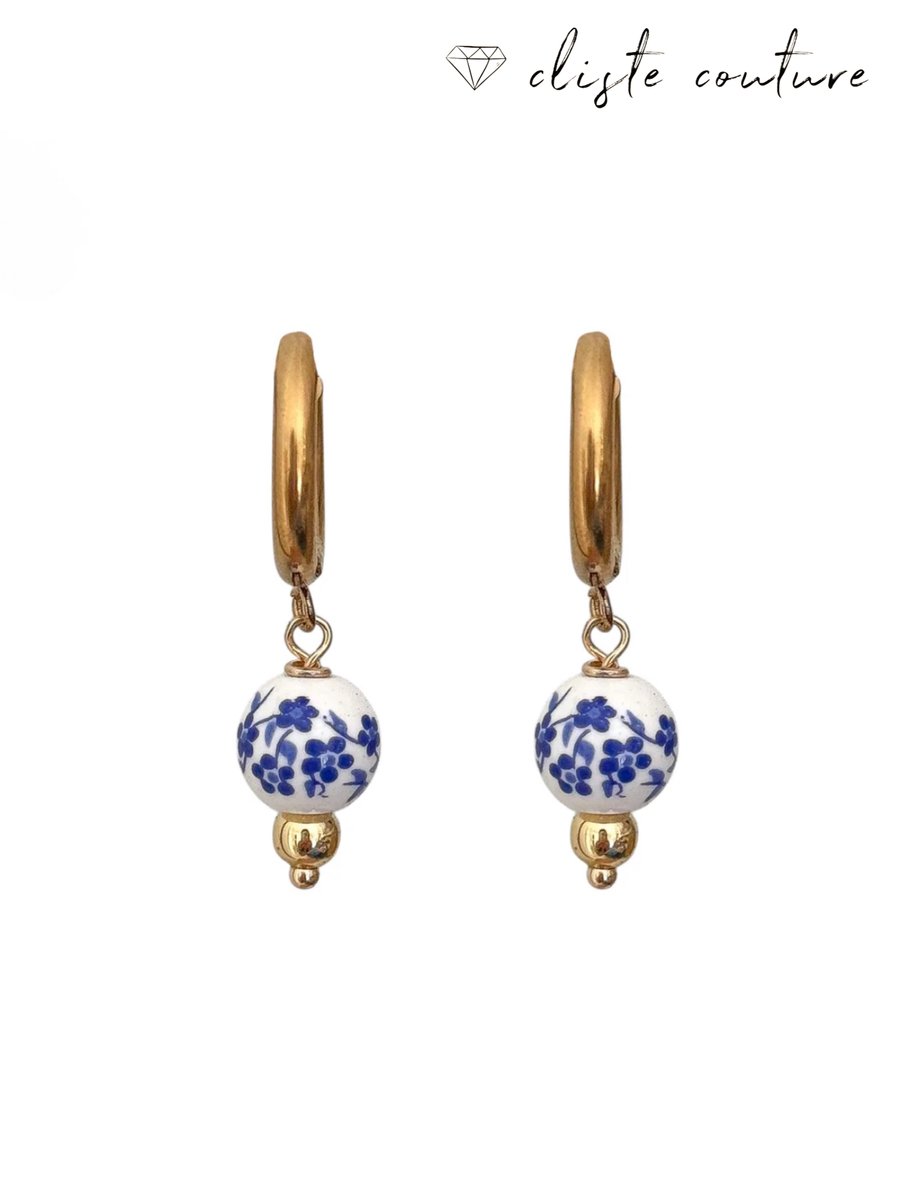 Cliste Couture - Coastal Hoop Oorbellen Set - Sieraden - Oorbellen Dames - Verguld - Oorbellen - Goud