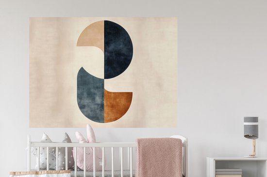 Muurstickers - Sticker Folie - Cirkels - Abstract - Kleurrijk - 120x90 cm - Plakfolie - Muurstickers Kinderkamer - Zelfklevend Behang - Zelfklevend behangpapier - Stickerfolie