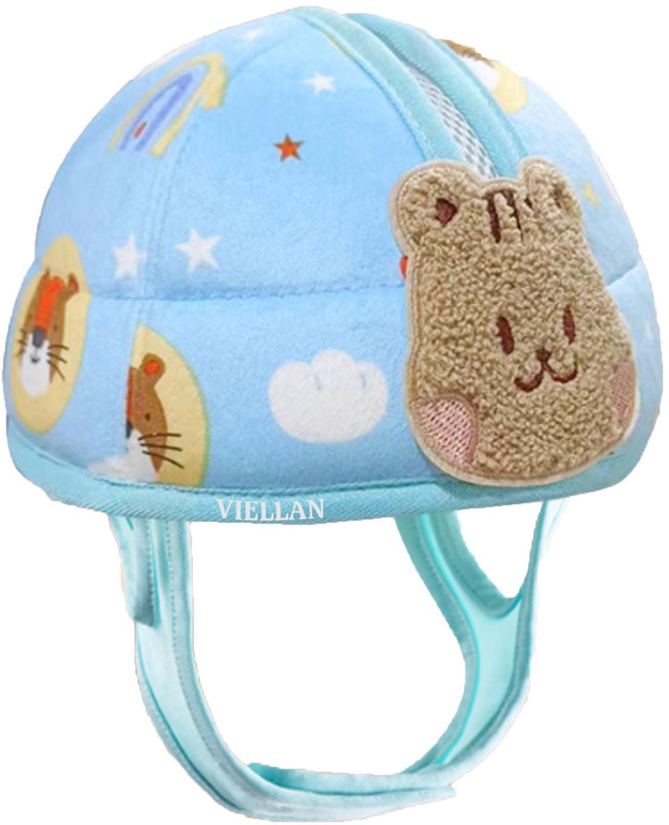 VIELLAN Baby Lopen Hoofdbeschermer Crash Cap - Lichtgewicht, Ademend, 360° Bescherming, Schokabsorberend