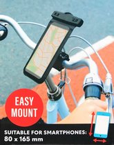 Telefoonhouder fiets | Fietshouder Waterdicht | Eenvoudig te bevestigen | Universele fiets smartphone houder voor alle iPhone en Samsung toestellen