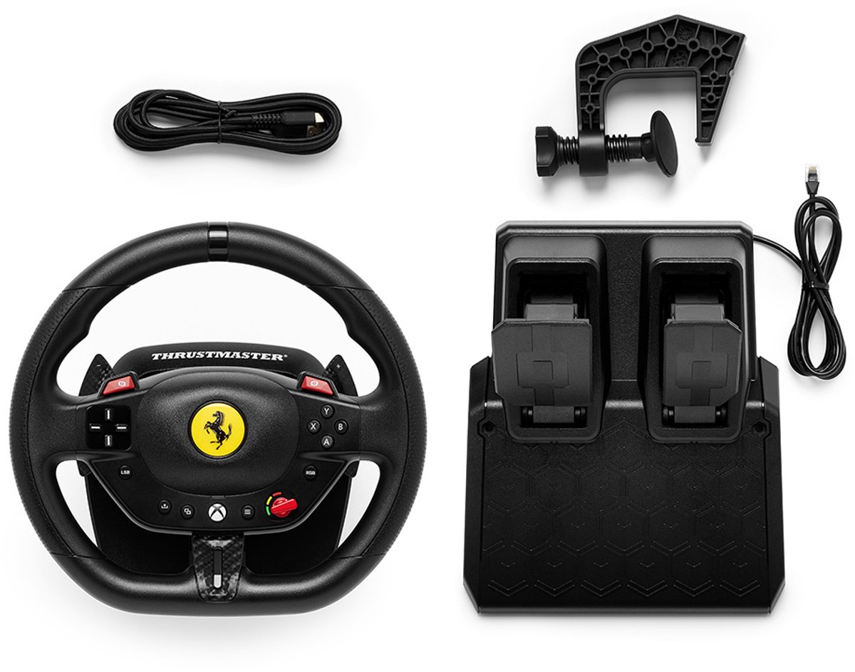 Thrustmaster T98 Ferrari 296 GTS - Racestuur met pedalen voor Xbox Series en PC - geschikt voor Forza Horizon 6 — cadeau in Games, Films & Muziek - foto 7