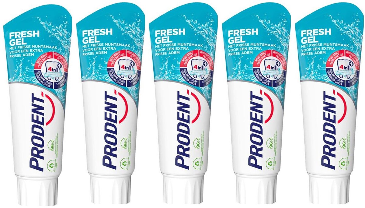 Prodent Tandpasta Fresh Gel 5 x 75 ml