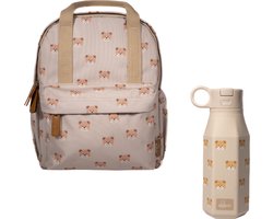 Mabebi - Back to school set Beer - kleuterrugzak - Rugzak&Drinkfles - Schooltas - drinkfles met kliksysteem - Ergonomische rugzak