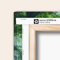 Canvas met achterkant van Great Garden Posters, met houten frame.