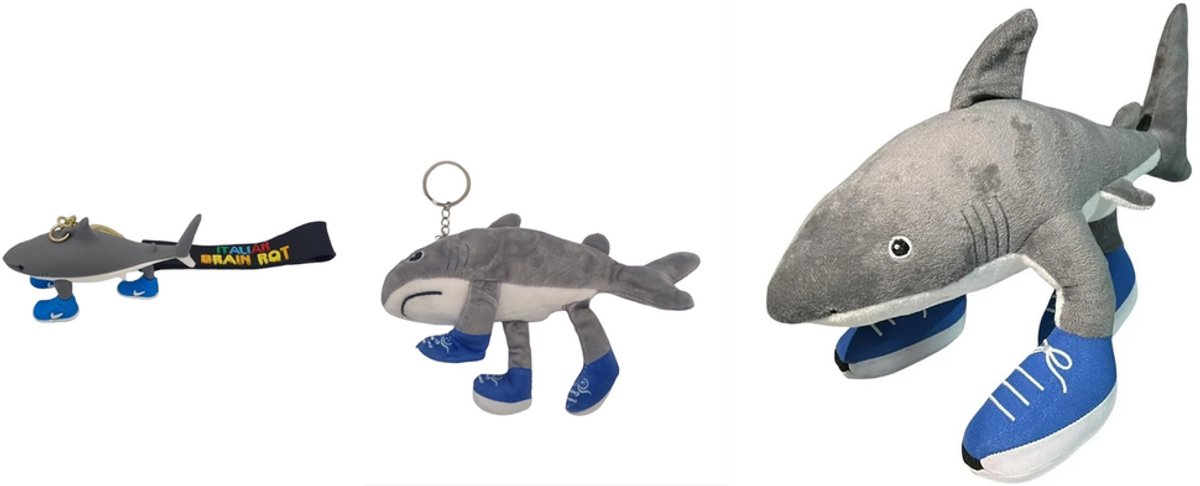 Happy Trendz® Tralalero Tralala – Shark Keychain & Plush Set Shark