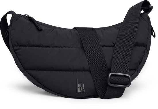 Sac Puffer Moon GOT BAG | Sac à main matelassé demi-lune en nylon hydrofuge | Sac à bandoulière élégant avec bandoulière réglable