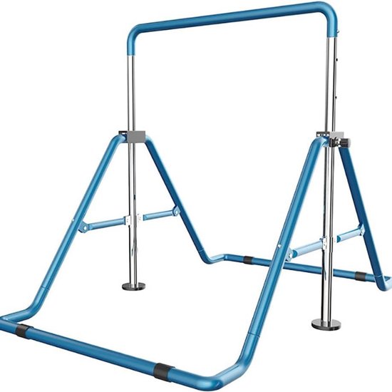 Foto: Turnrek voor gymnastiek 100 kg draagvermogen in hoogte verstelbare horizontale bar voor kinderen optrekstang voor buiten trainingsapparaat voor spel en fitness stevig en veilig outdoor speeltoestel