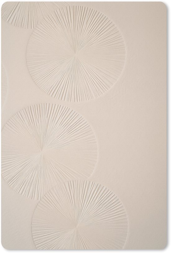 Muismat 18x27 cm - Mousepad Japandi - Beige - Modern - Muismatten