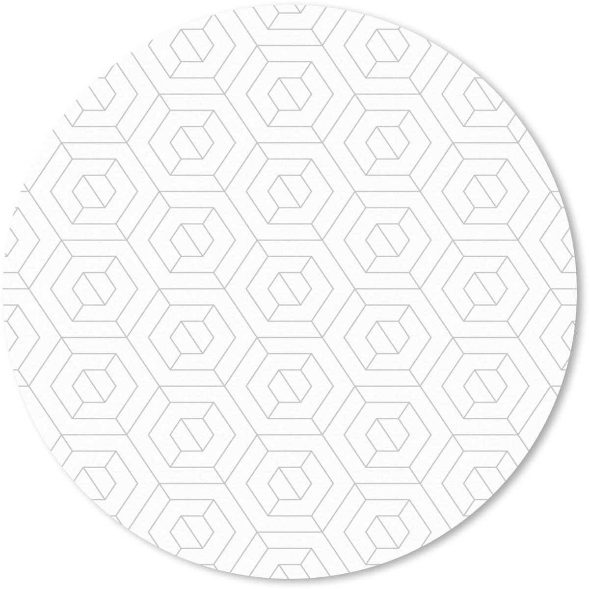 Muismat rond 40x40 cm - Mousepad Grafisch - Patroon - Modern - Ronde muismatten