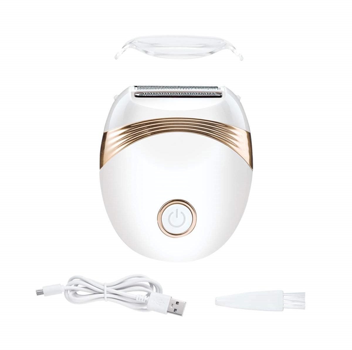 EXCITAT Epilator - Epilator gezicht - Epilator dames - Gezichtsepilator vrouw - nat en droog ontharingsapparaat - voor armen, benen, gezicht, oksels - wit