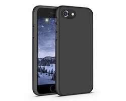 Geschik voor iPhone 7/8/SE schaal siliconen Zwart