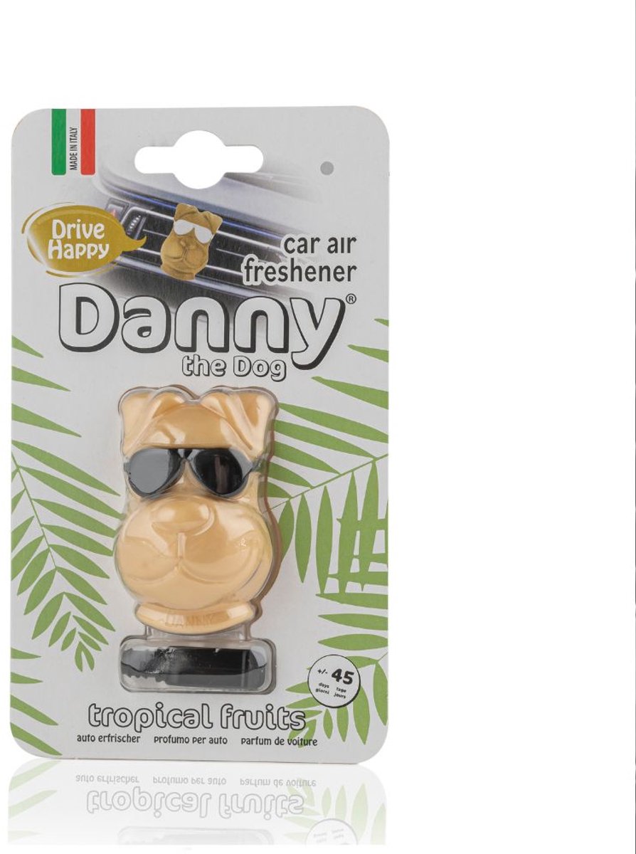 Danny The Dog – Autoparfum - Tropical Fruits - 6 tot 8 weken - Autogeur