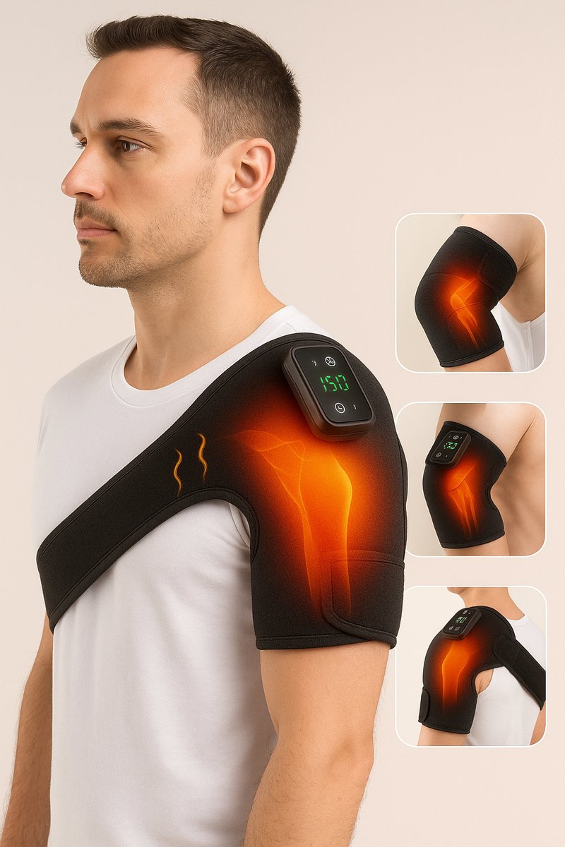 Schouderverwarmer - Knieverwarmer - LED Warmte - Schouder Massage - Verwarmde Massage - Brace