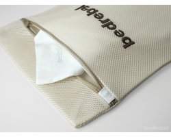 Bedrebel - Waszak - Waszakken - Dubbelwandige waszak met rits - 50 x 60 cm - Beddengoed waszak - Lingerie waszak - Wasnet - Mesh