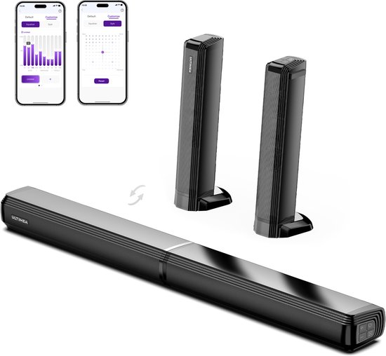 ULTIMEA Apollo S40 Soundbar Afneembaar Zwart - ULTIMEA - €69,99