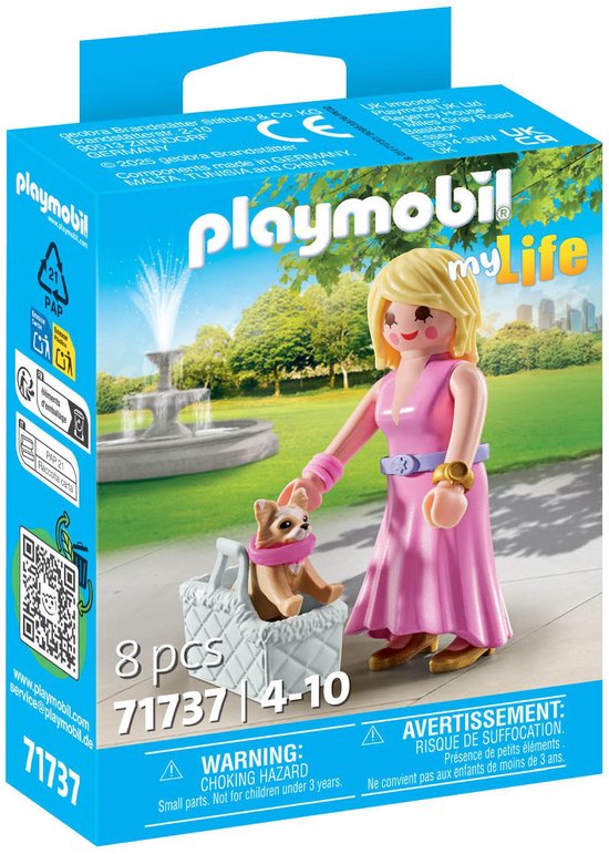 PLAYMOBIL My Life It-meisje met chihuahua 71737