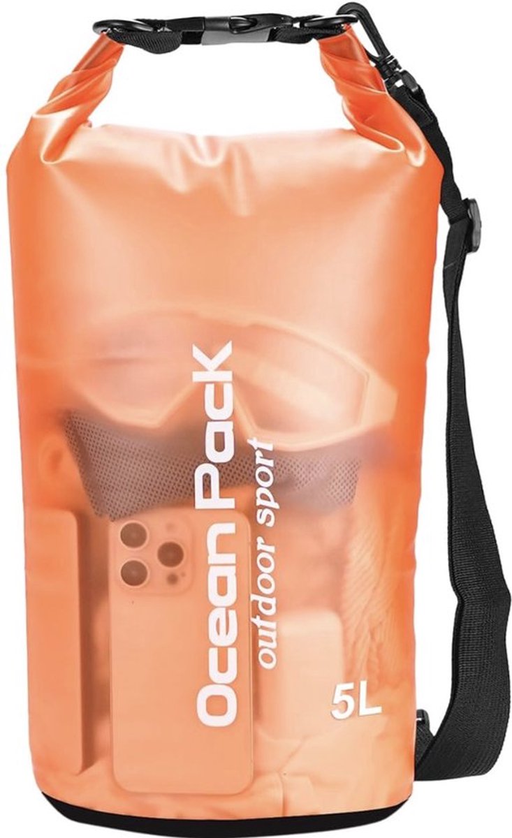 Waterdichte Tas - Dry bag - 2L - Oranje - Ocean Pack - PVC - Dry Sack - Survival Outdoor Rugzak - Drybags - Boottas - Zeiltas