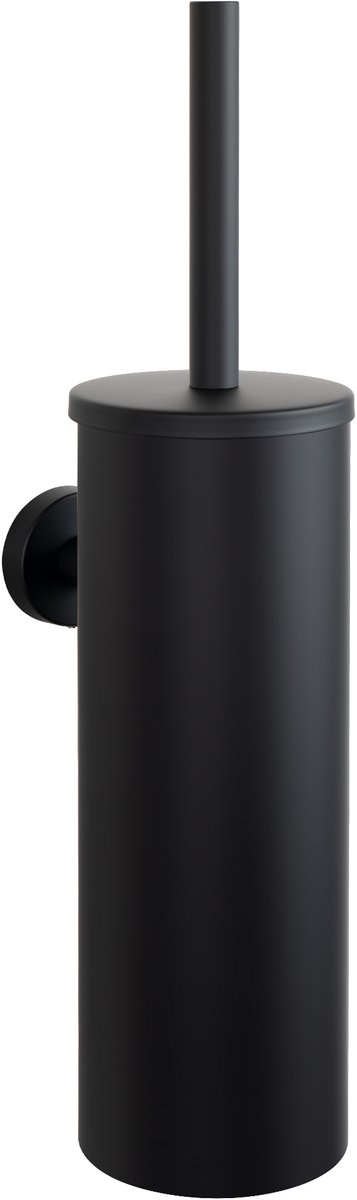 VDN Stainless Toiletborstel met houder - Toiletborstelhouder - Zwart - Wc borstel met houder - RVS - Hangend