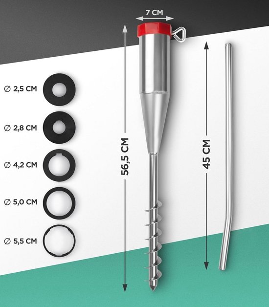COM-FOUR 12x Kunststof Grondnagels – UV-bestendig, 22 Cm, Voor Tenten, Paviljoens, Zonwering En Strand (stevig En Weerbestendig)