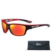Hikr® Zonnebril - Gepolariseerd - Heren & Dames - Fietsbril - Sportbril - Sport zonnebril - Sportief - Outdoor - Wielrennen & Fietsen - Zwemmen & Wintersport - Werk - Hiking & Wandelen
