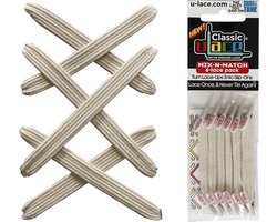 U-Lace Classic -  Elastische Veters - Tan - Mix-N-Match Pack