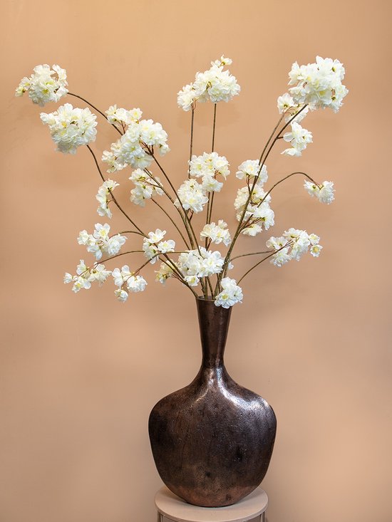 Kunstbloemenboeket Bloesem wit - Zijden bloemen - Bloesem - Bloesemtakken voor binnen - Kunstbloemen - Kunstboeket - Plukboeket