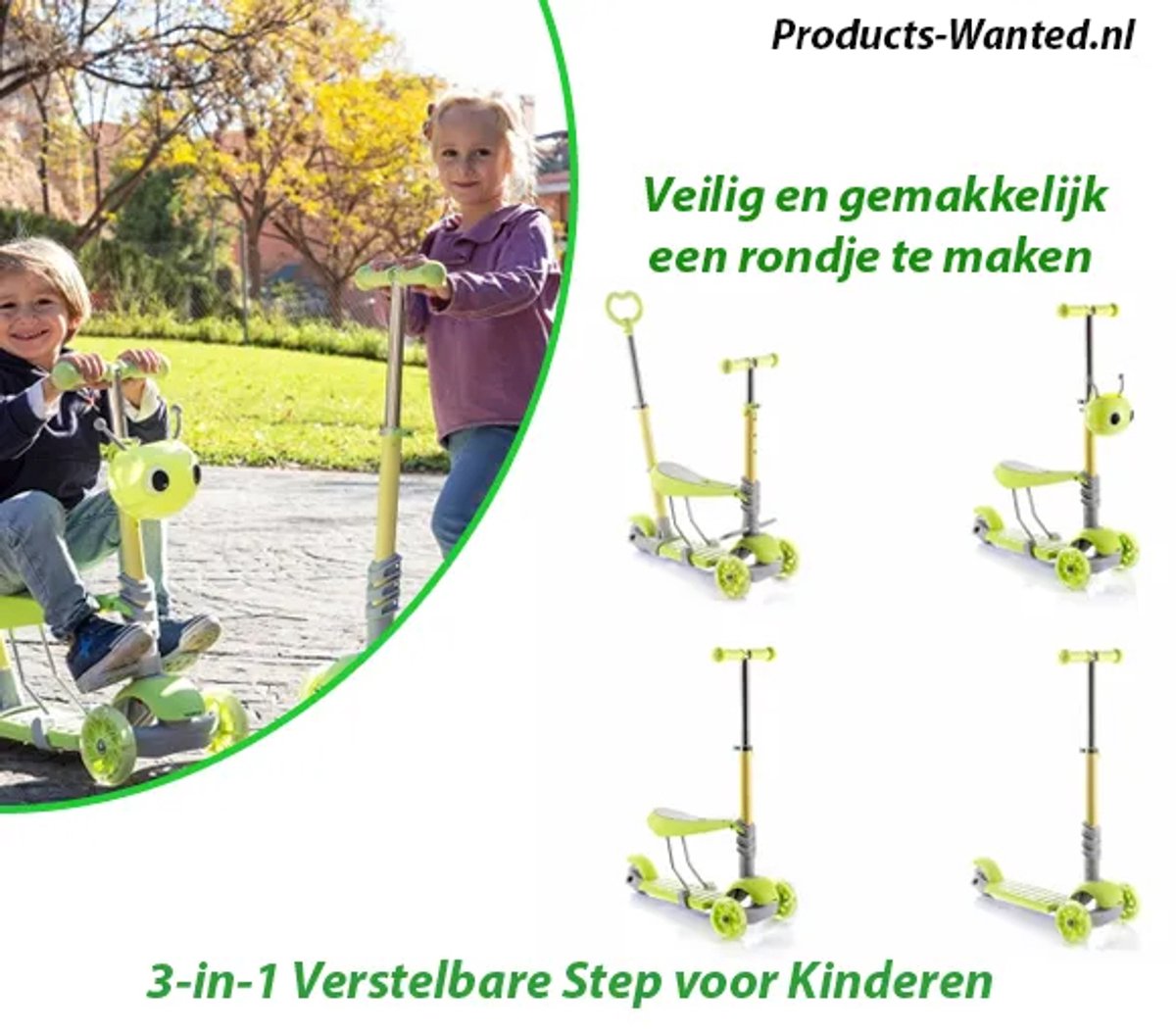 Micro Step mandje groen - Billybob Kids