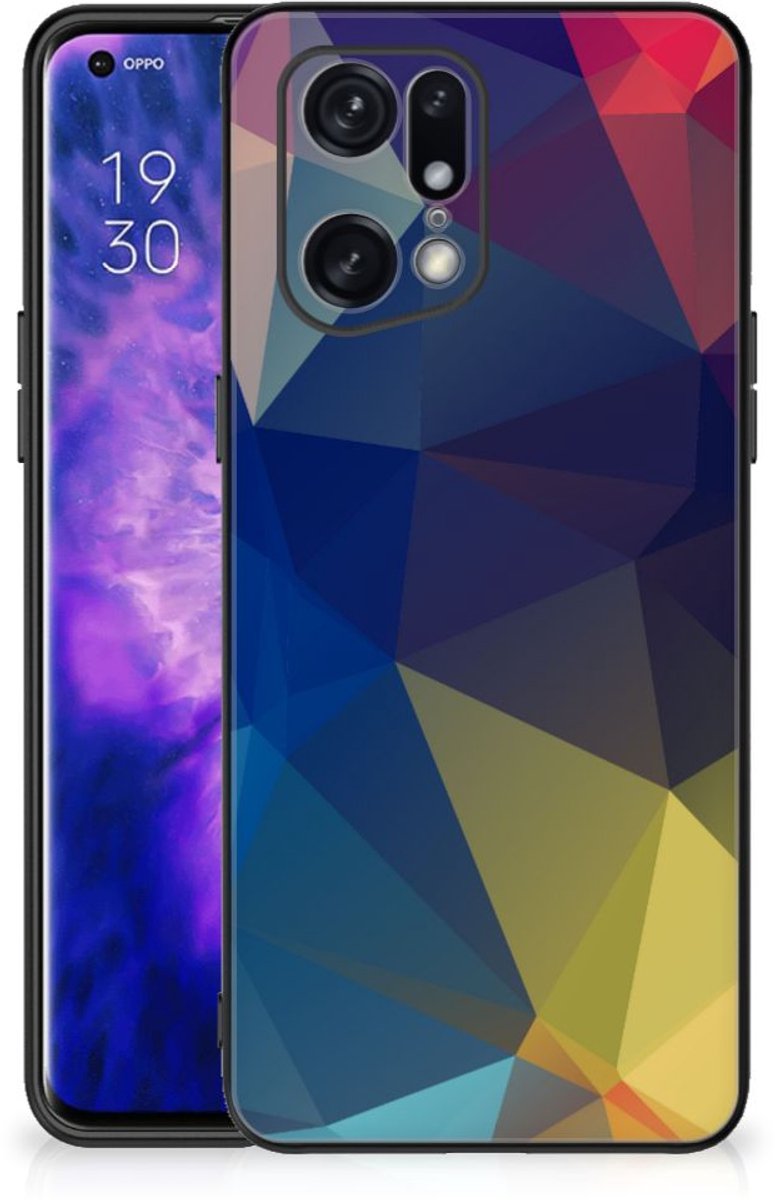 OPPO Find X5 Pro Backcover Polygon Dark