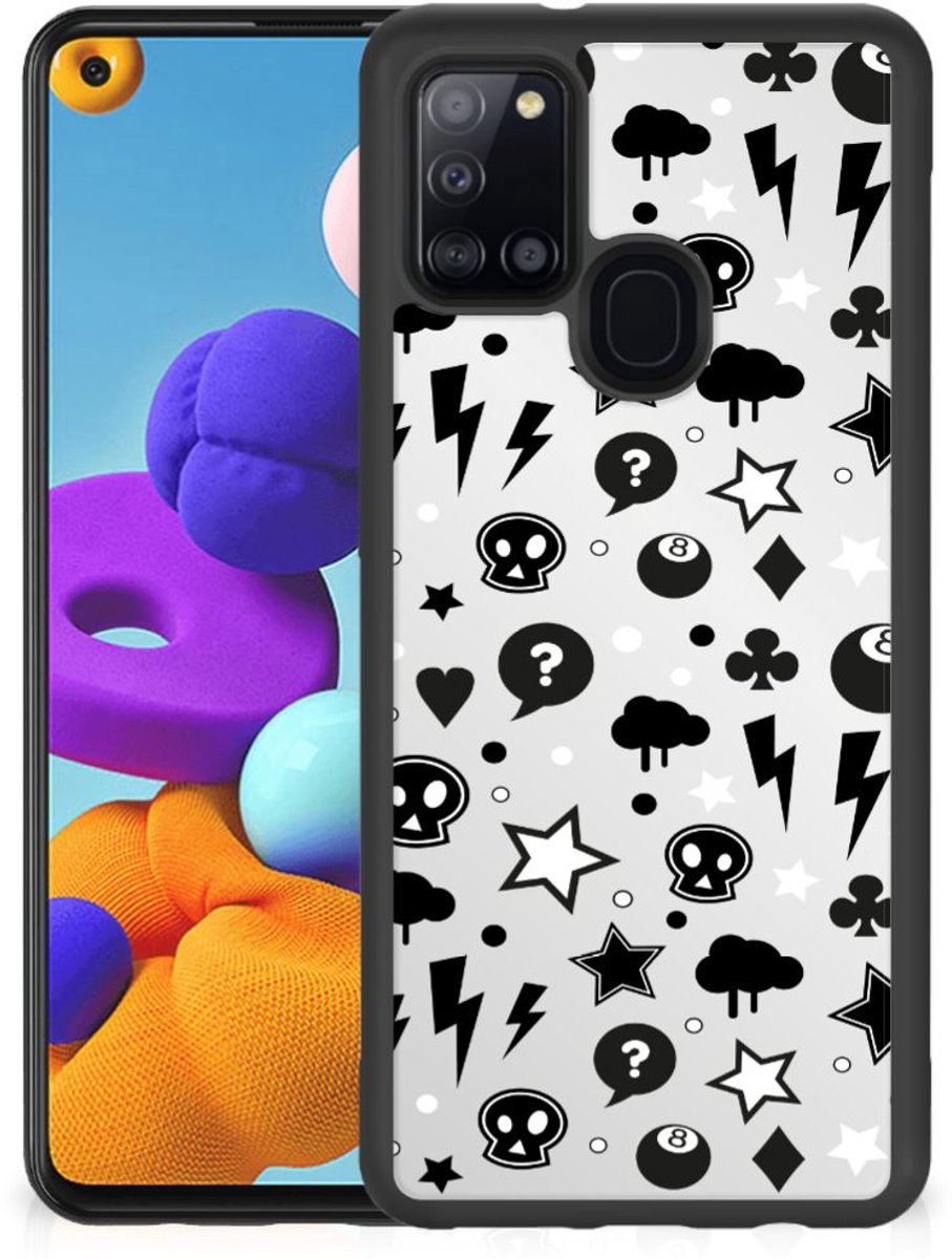 Mobiel Case Samsung Galaxy A21s Silver Punk