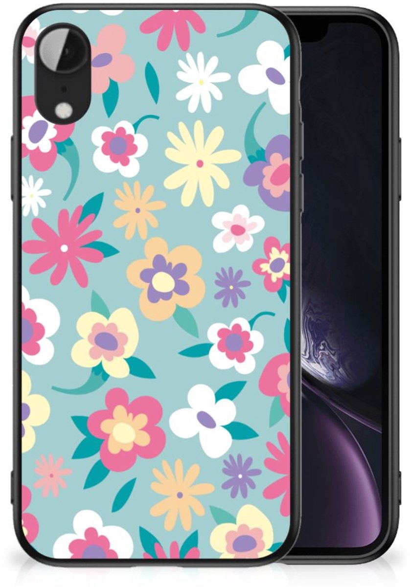 Apple iPhone XR Bloemen Hoesje Flower Power