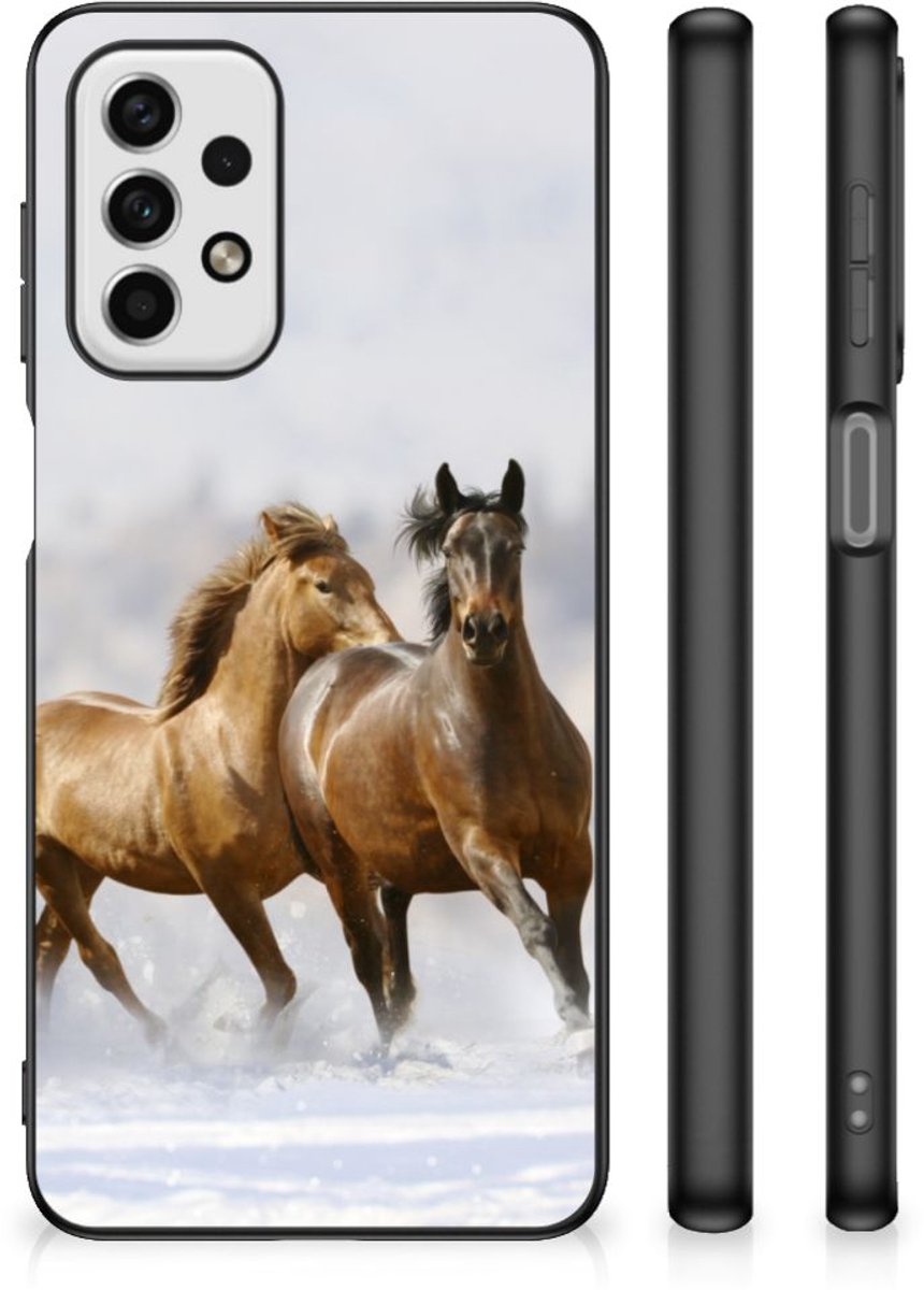 Samsung Galaxy A23 Dierenprint Telefoonhoesje Paarden
