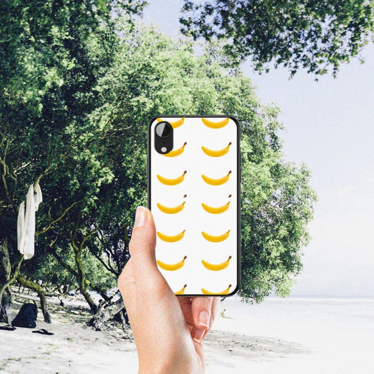 Apple iPhone XR Back Cover Hoesje Banana