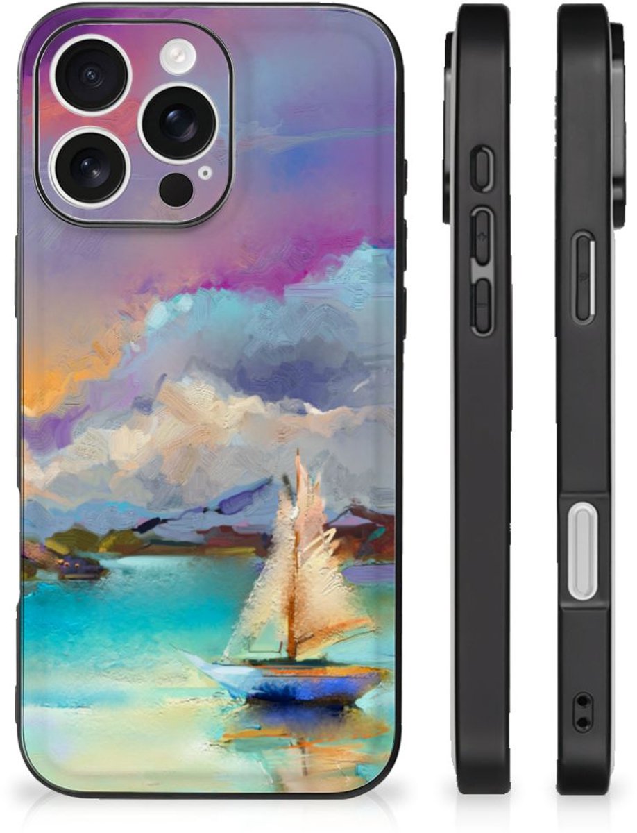 Kleurrijke Telefoonhoesje iPhone 16 Pro Boat