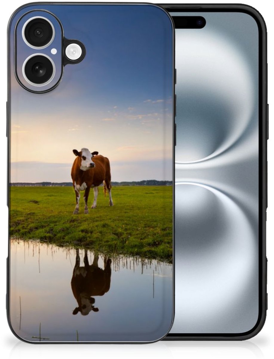 iPhone 16 Dierenprint Telefoonhoesje Koe