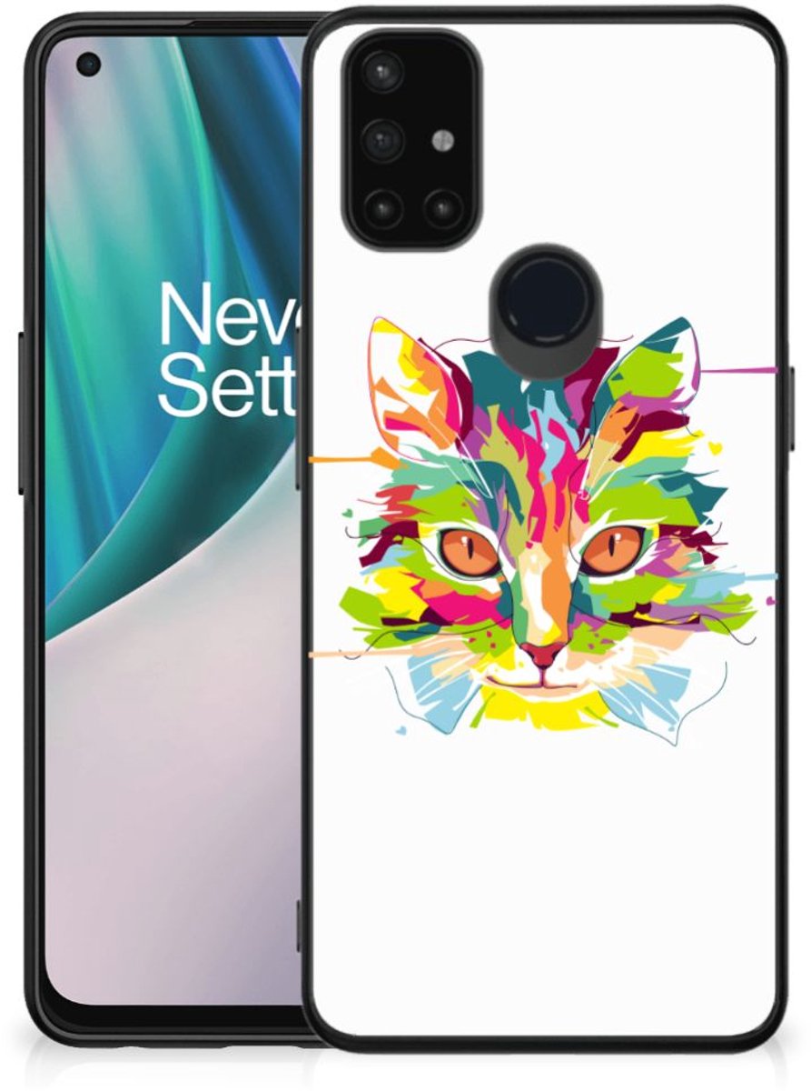 OnePlus Nord N10 5G Hoesje Cat Color