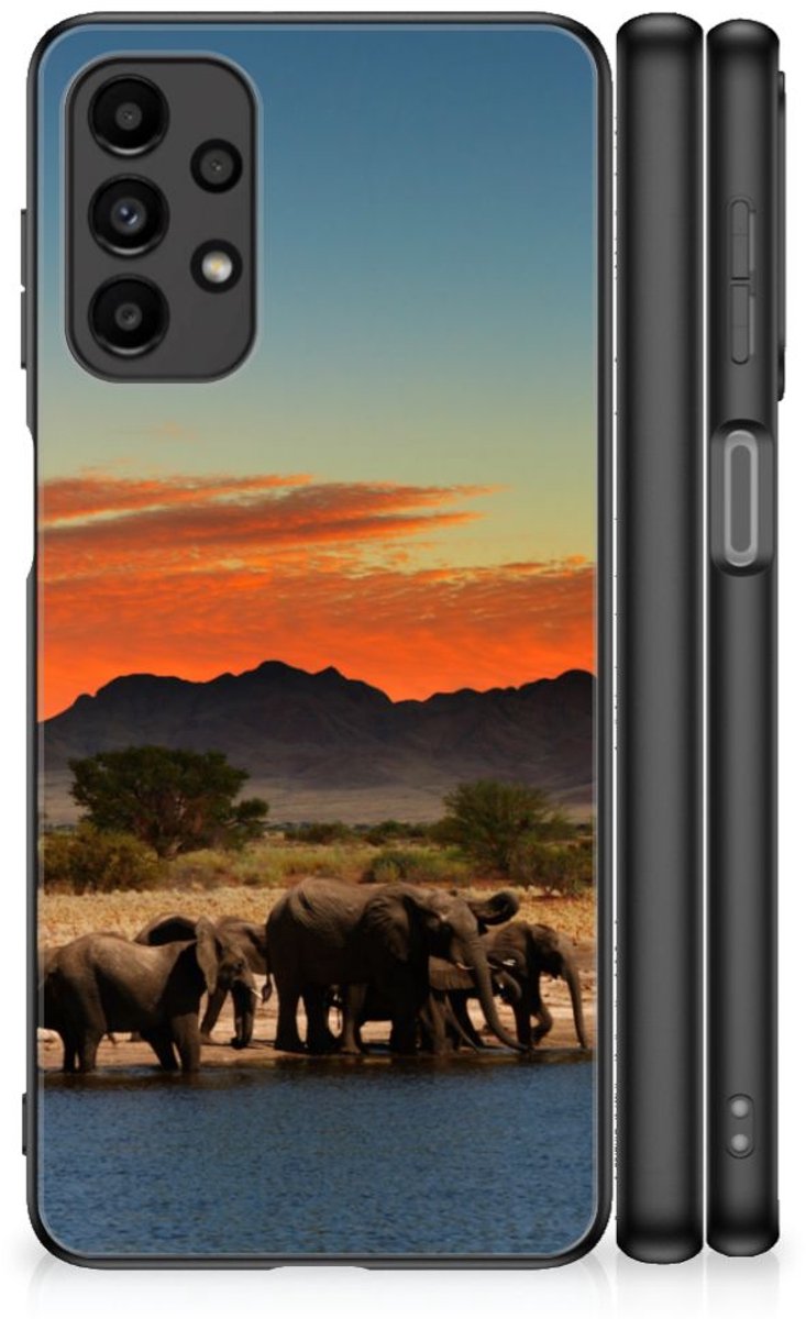 Samsung Galaxy A13 4G Dierenprint Telefoonhoesje Olifanten