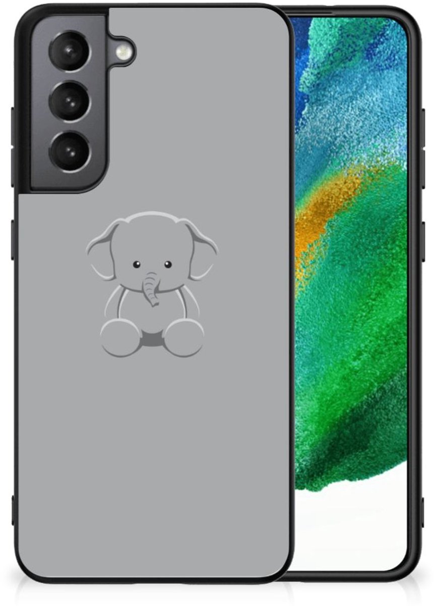 Samsung Galaxy S21FE Hoesje Grijs Baby Olifant
