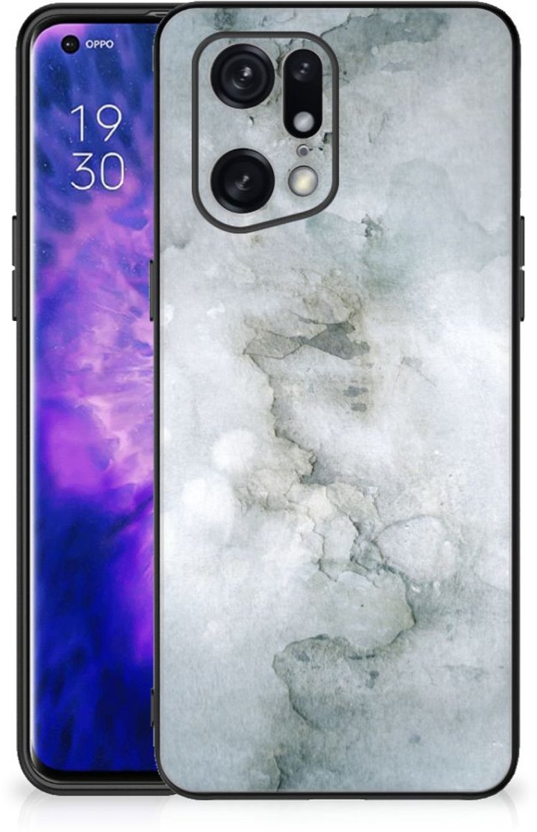 Kleurrijke Telefoonhoesje OPPO Find X5 Pro Painting Grey
