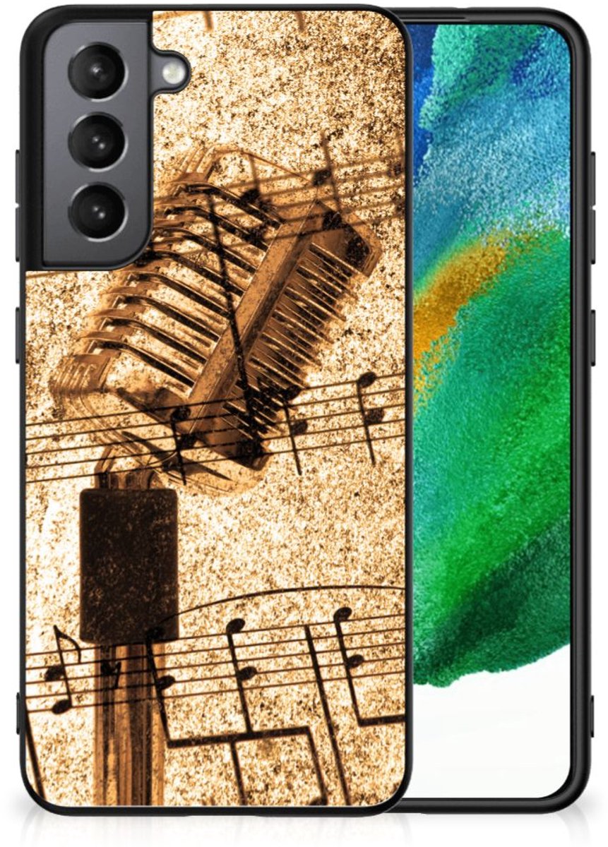 Samsung Galaxy S21FE Silicone Back Case Bladmuziek