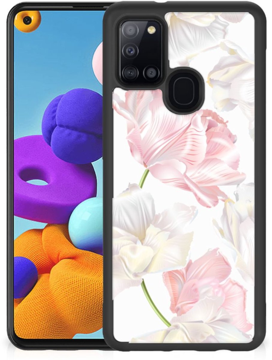 Samsung Galaxy A21s Skin Case Lovely Flowers