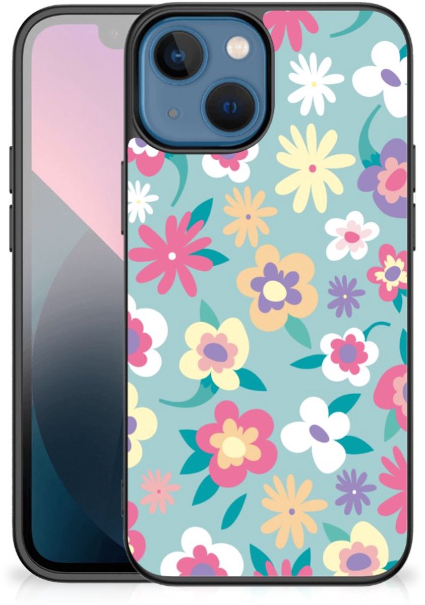Apple iPhone 13 mini Bloemen Hoesje Flower Power