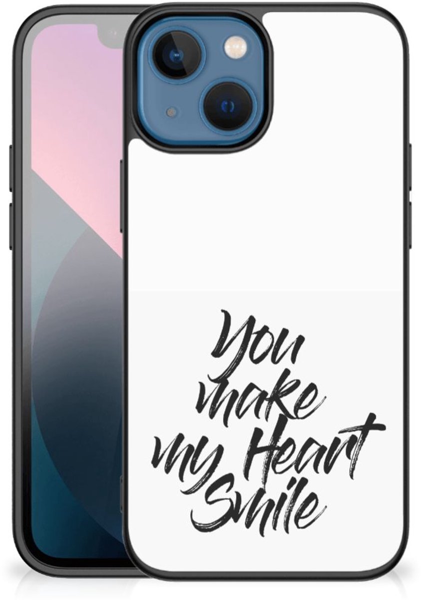 Apple iPhone 13 mini Telefoon Hoesje met tekst Heart Smile