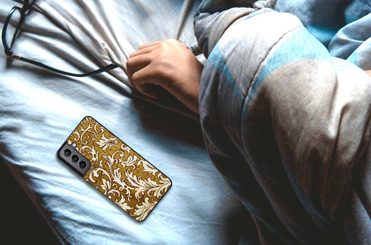 Back Cover Samsung Galaxy S21FE Barok Goud